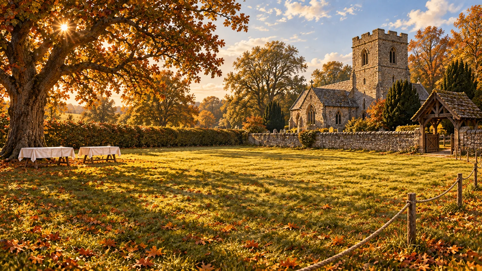 The Glebe field beside the church.