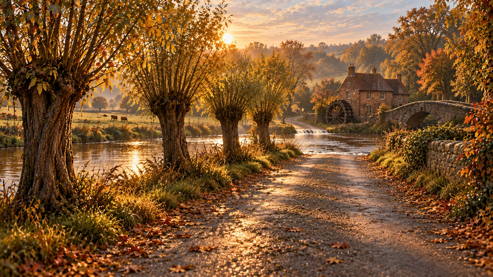 A quieter path beside the river.