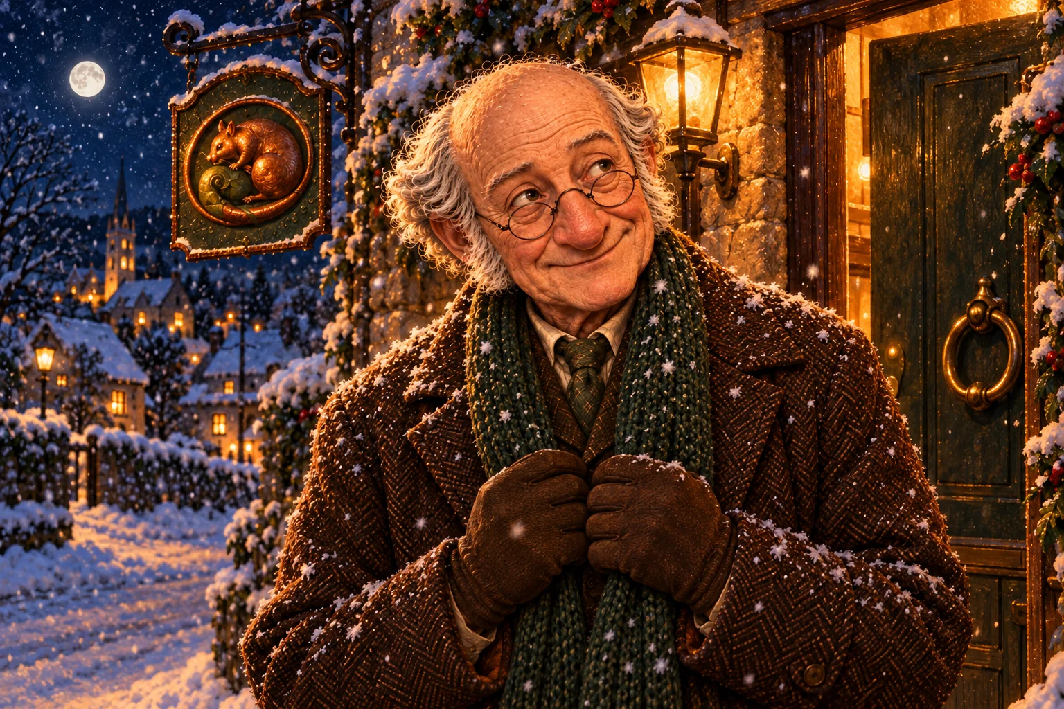 Bartholomew outside his sister’s inn.